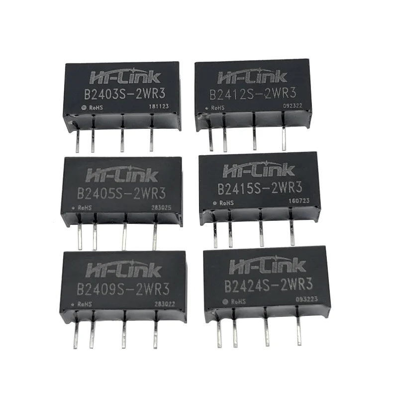 2pcs/lot Hi-Link B2403S-2WR3 B2405S B2409S B2412S B2415S B2424S 2W DC DC Converter Original Power Module Isolated 606mA/400mA
