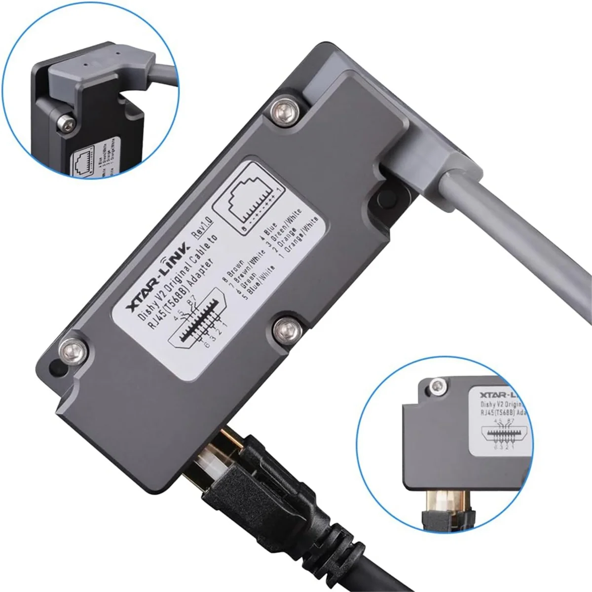 CB1 для Starlink Кабель-адаптер для RJ45 Connect для StarLink Space X Ethernet-адаптер PoE-инжектор Starlink Kit