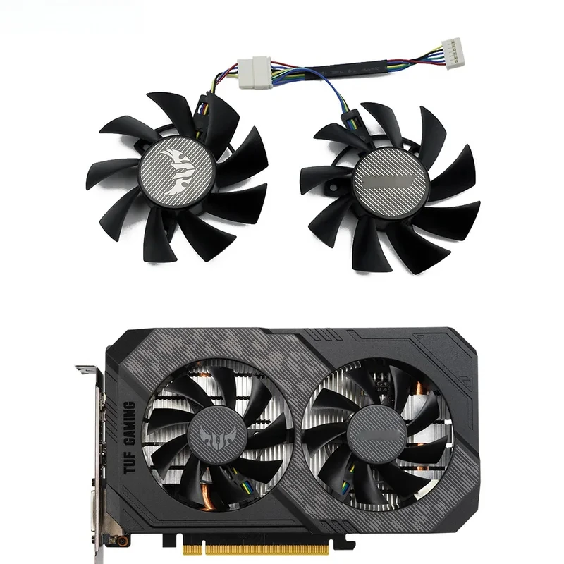 75MM 6Pin GPU Cooling Fan FD8015U12D T128015BU For ASUS TUF GAMING OC GTX1660 1660Ti RTX2060 Video Card