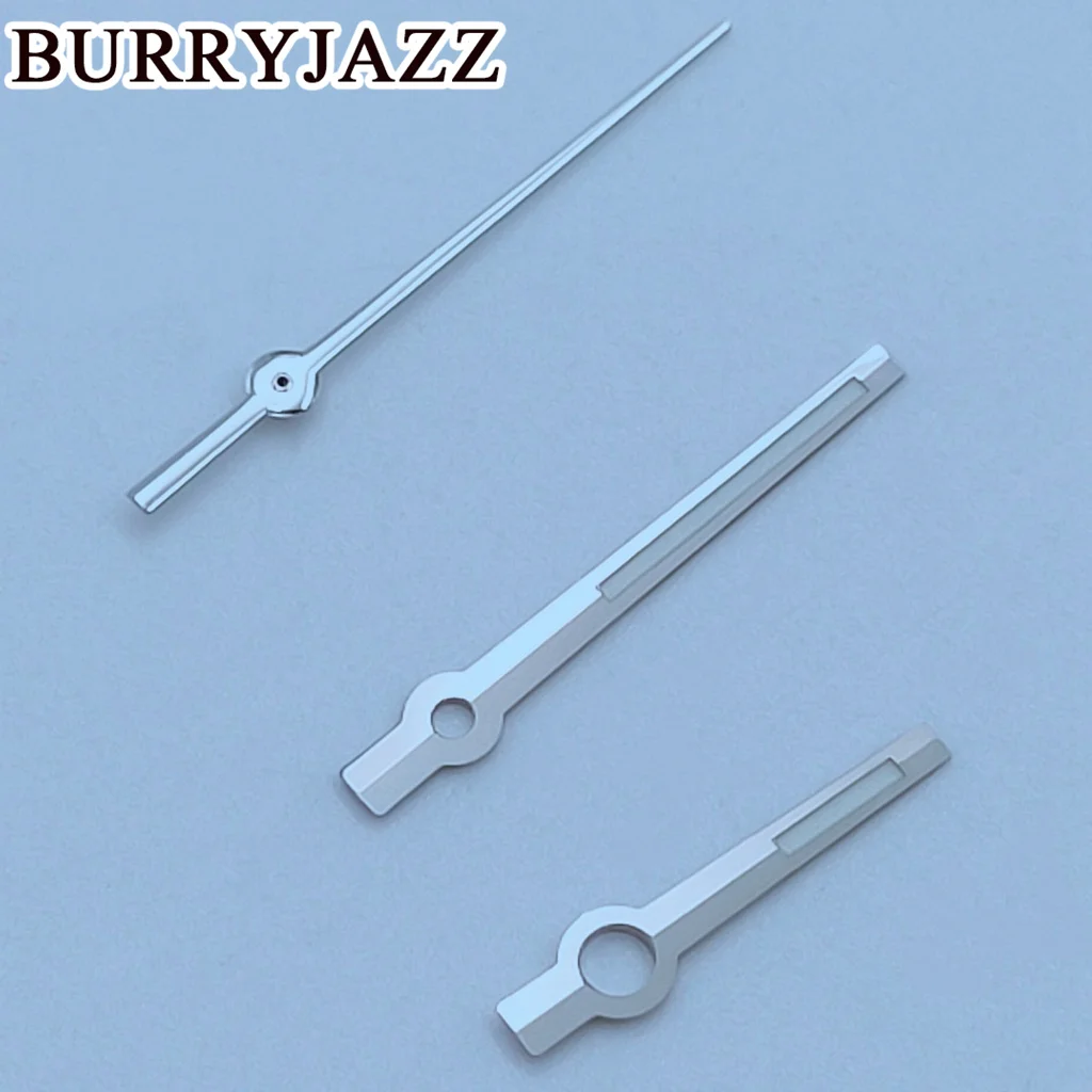 BURRYJAZZ NH35 NH36 NH38 7S26 7S36 4R35 4R36 Watch Hands Silver Gun Gold Rose Gold Hands Green Luminous