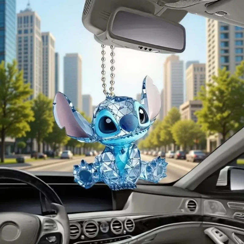 2d flat Disney stitch keychains,funny key chains,Suitable for key decorations bag pendants car ornaments and key accessories