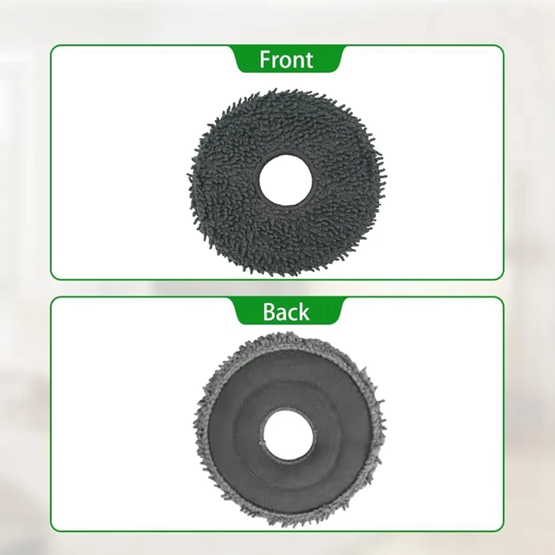 A26T-4PCS Mop Pads Kit For Roborock Qrevo Curv/Qrevo Pro/Qrevo Master/Qrevo Plus Vacuum Cleaner Replacement Parts Mop Cloth