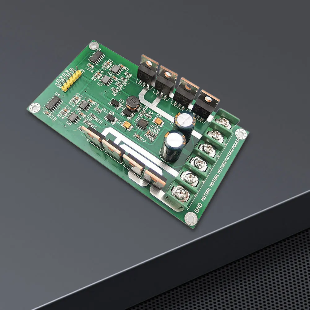 

10A H-bridge MOSFET DC Dual Motor Driver Board Peak 30A PWM Motor Regulator Board 3V-36V IRF3205 with Brake Function