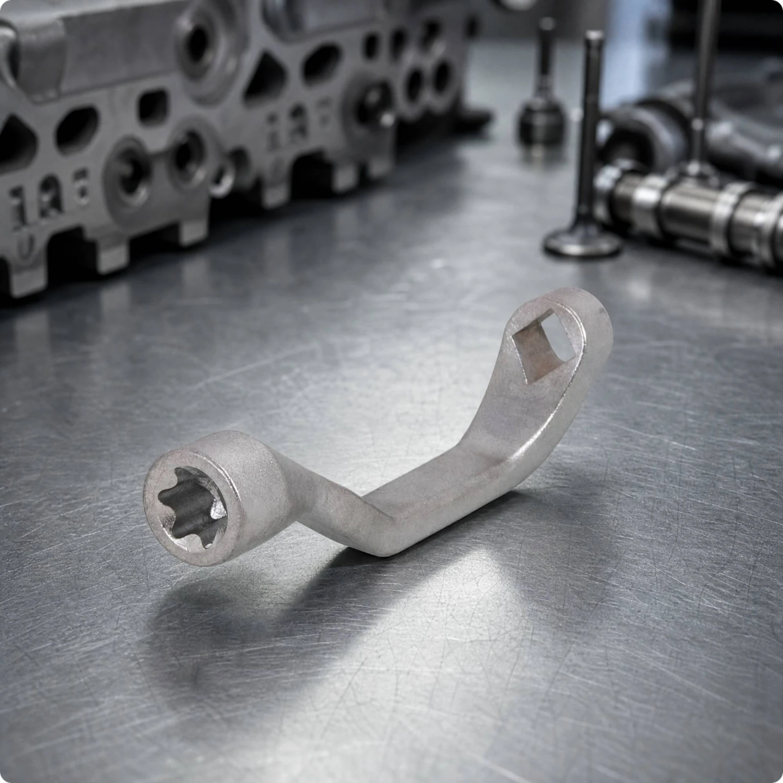 1/2-Inch Drive E20 Star-Shaped Socket Long-Lasting Offset Cylinder-Head Bolt Socket Tool Slim Clearly Marked for Mechanics