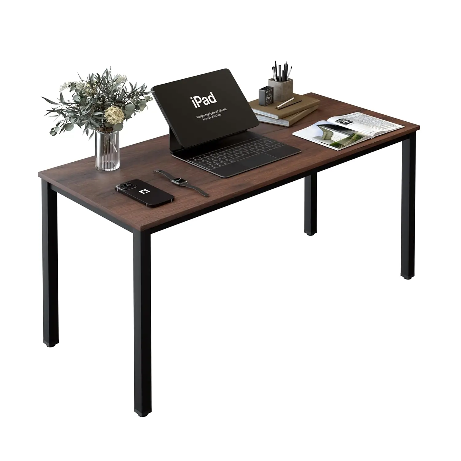 

Компактный компьютерный стол, современный, простой, для ноутбука, учебы, письма, для дома, офиса, столовой, гостиной, 55x23.5 дюймов, на заказ