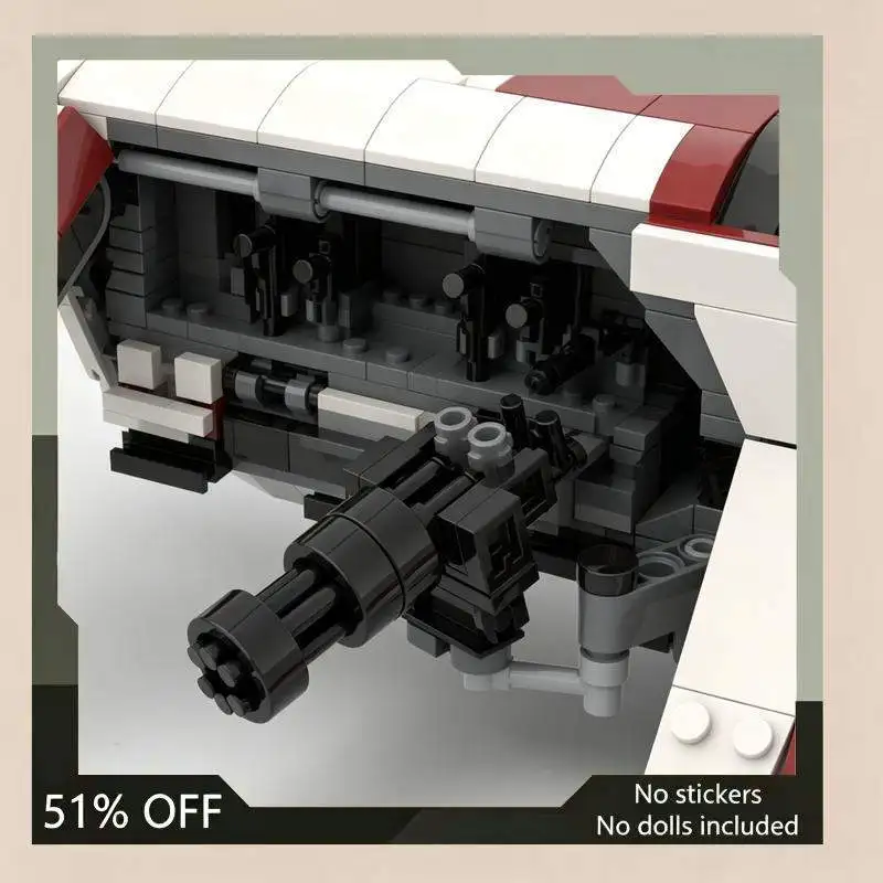678PCS Republic Trooper Low Altitude Spaceship Upgraded Model Building Blocks MOC Creative DIY Assembly Display Toy Gift