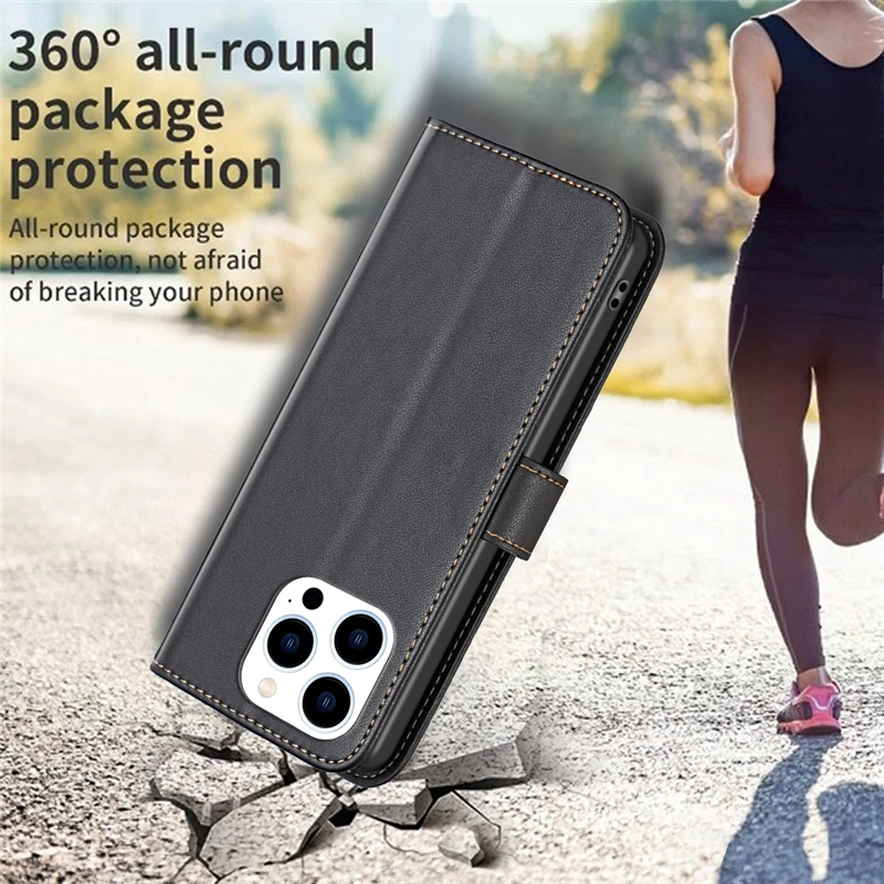 Leather Case For Infinix GT 20 Pro Smart 8 Note 40 Pro Plus 30i Hot 40 4G 2024 Zero 30 Play NFC VIP X6528B Flip Wallet Book Case image 4