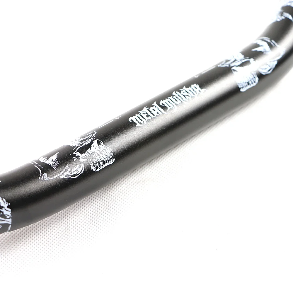Protaper metal mulisha mxユニバーサル特大径ハンドルバー6061アルミニウム合金スカルパターンハンドルバー (直径1-1/8 \