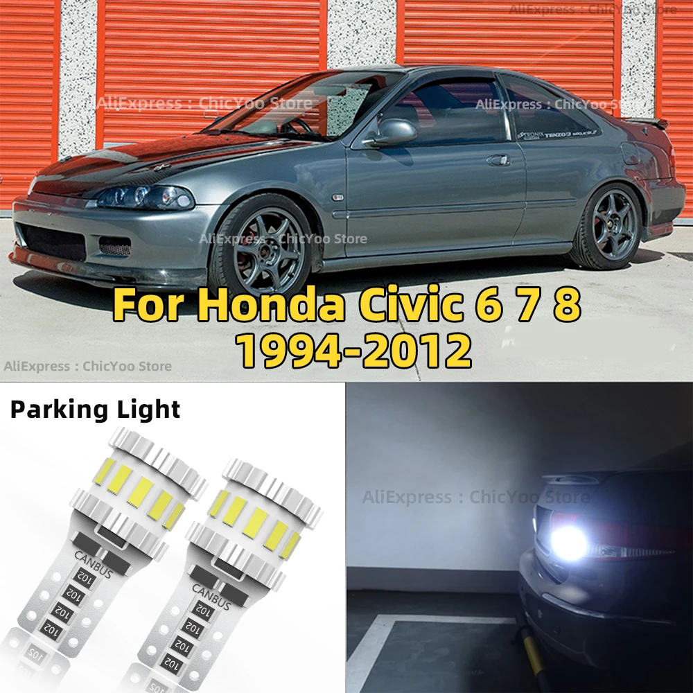 

T10 LED W5W 12V Car Lights CANBUS Parking Signal Lamp For Honda Civic 6 7 8 1994-2000 2001 2002 2003 2004 2005 2006 2007 08 2012