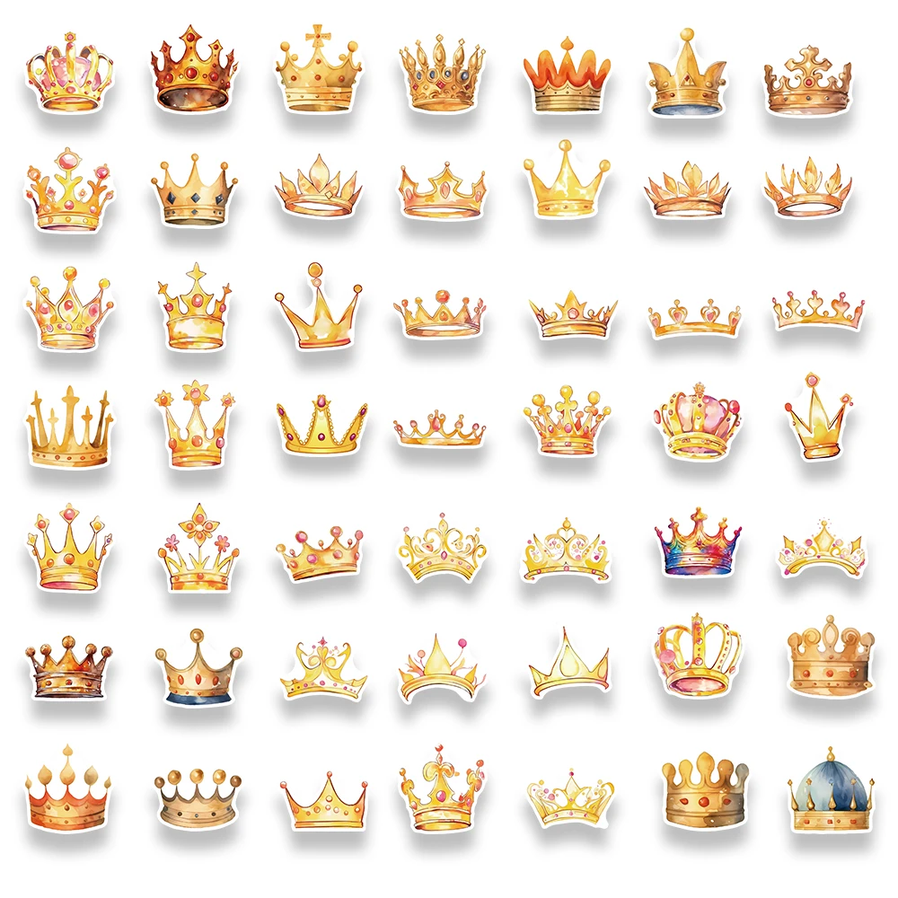 ملصقات كرتونية تاج ، ملصقات عالمية رائعة خرافية ، حافظات هواتف يدوية ، كمبيوتر محمول ، أكواب مياه ، حقائب سفر ، مقاومة للماء ، 50 #3