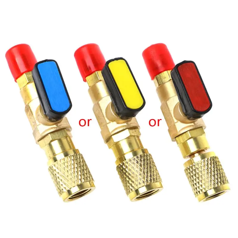 

R410A Refrigerant Charging Hoses Straight Ball Valves for Manifold Gauges