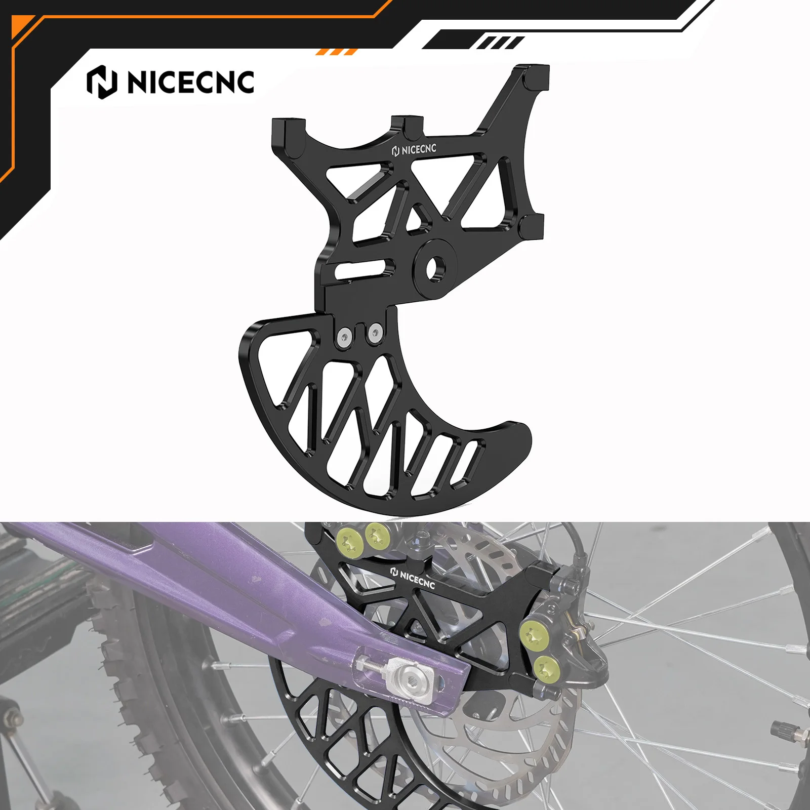 

NICECNC For Surron light bee X S L1E Segway X160 X 260 Electrical Motorbike Rear Brake Disc Guard Sprocket Caliper Protector