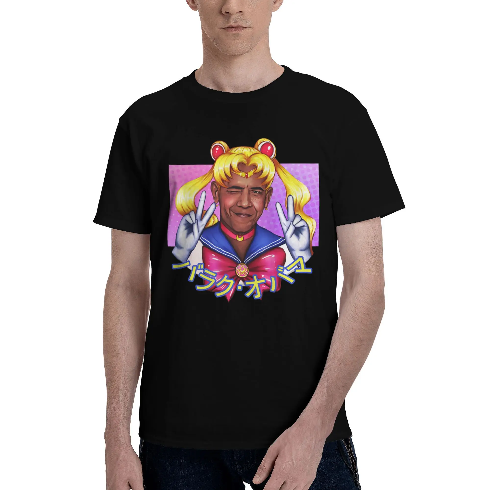 

Custom Kawaii Sailors Moons T Shirt Men Short Sleeved Anime T-shirts Graphic Tee Tops 100% Cotton Regular Fit Tshirts Gift