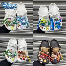 Disney Toy Story Shoes Flower Set DIY Anime Buzz Lightyear Shoes fibbia scarpe da cartone animato staccabili fibbia decorativa giocattolo regalo per bambini