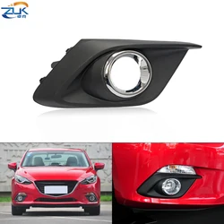 ZUK Front Bumper Fog Lamp Cover Garnish Trim Fog Light Cover Foglight Foglamp Cover For Mazda 3 Axela 2014 2015 2016
