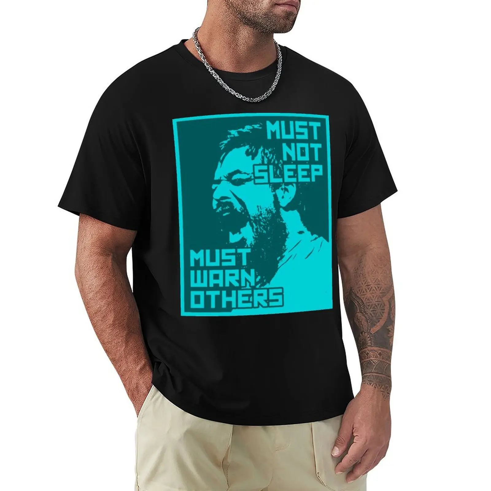 

Aesop Rock Must Not Sleep T-Shirt Plus Size Basic Cotton T-Shirt