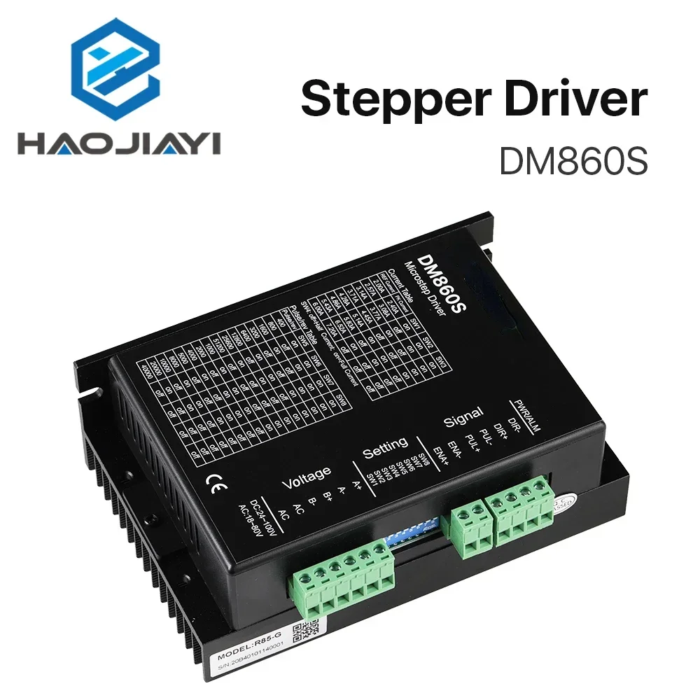 2-Phase Stepper Driver DM860S Supply Voltage 18-80VAC & 24-100VDC Output 2.4-7.2A Current