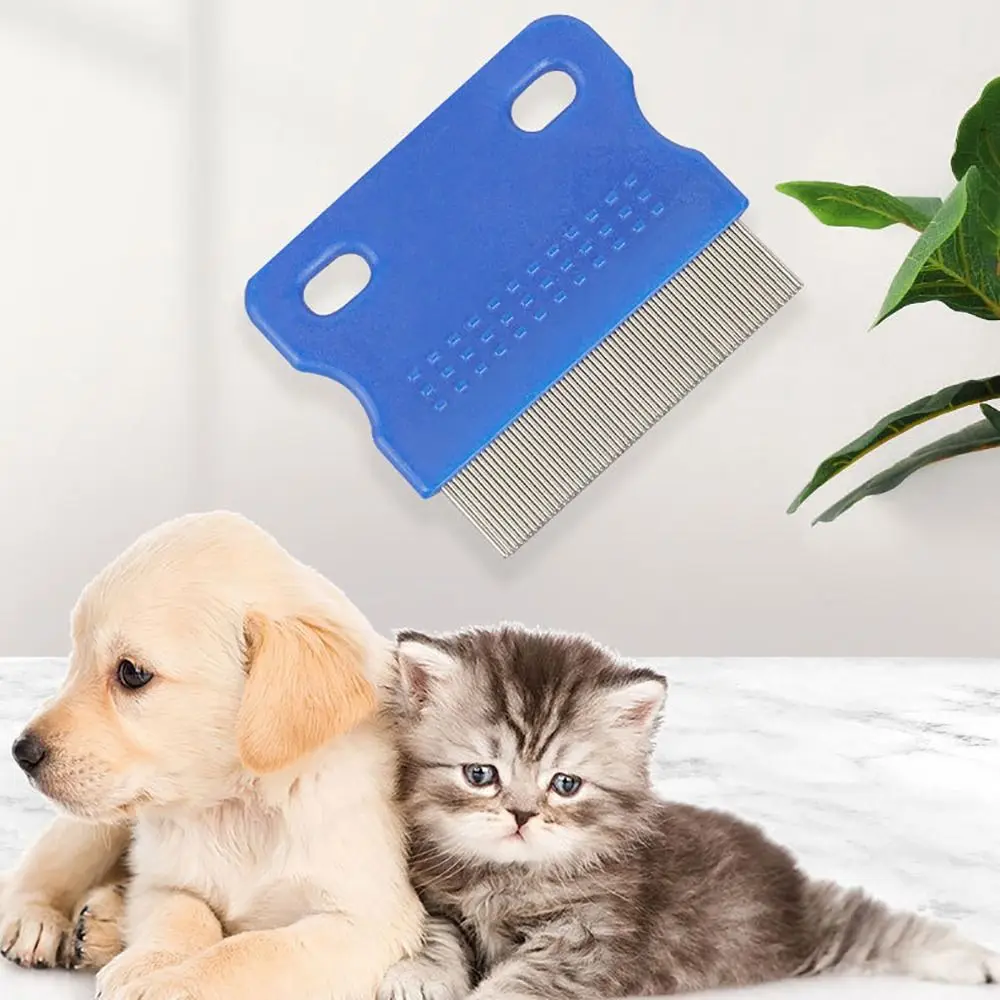 Nit Lice Removal Comb Pet Hair Shedding Comb Ultra Fine Metal Teeth Clean Head Hair Pet Fur Flea Muiltipurpose Pet Accessories