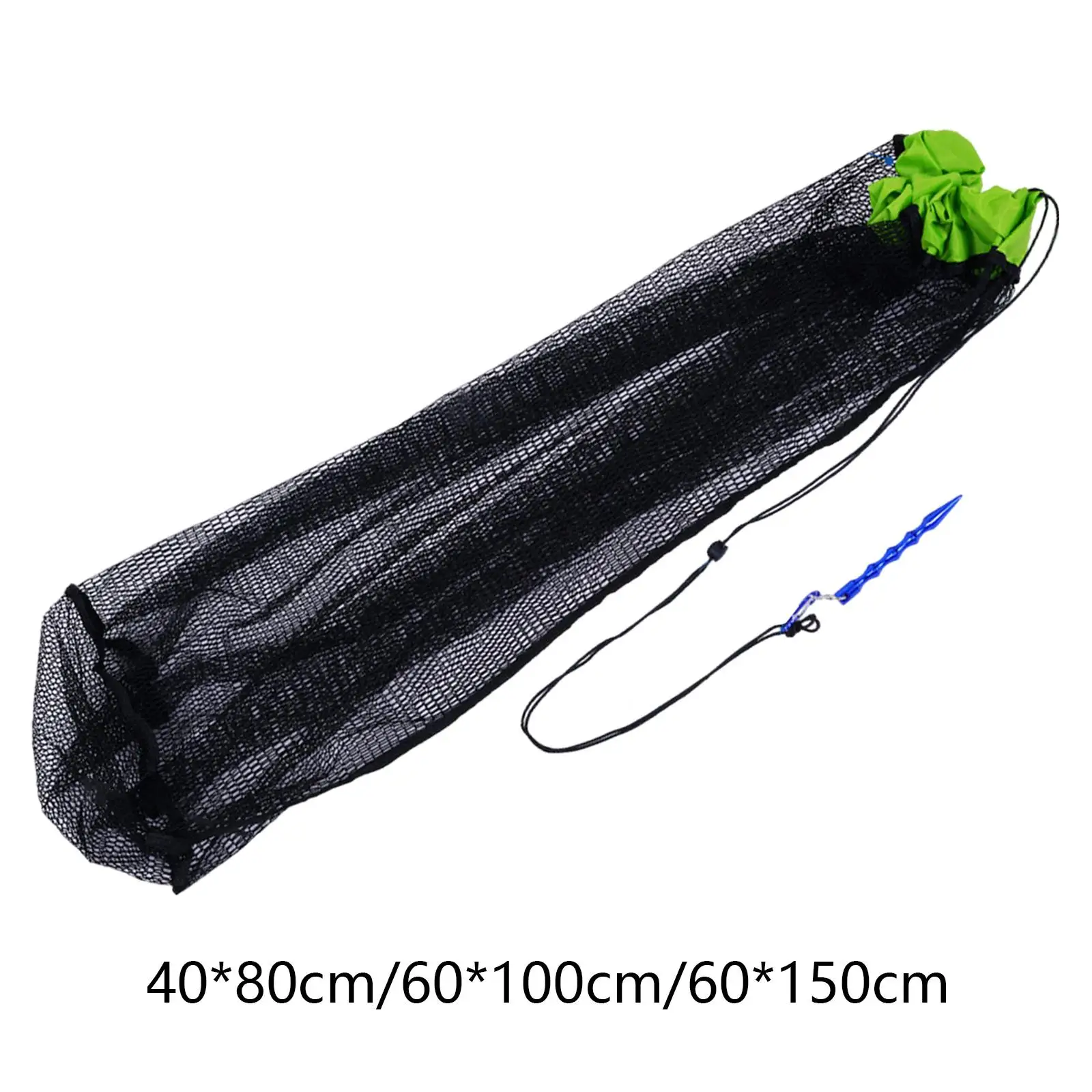 Fishing Net Bag Portable Fishing Accessories Folding Fish Storage Mesh Bag