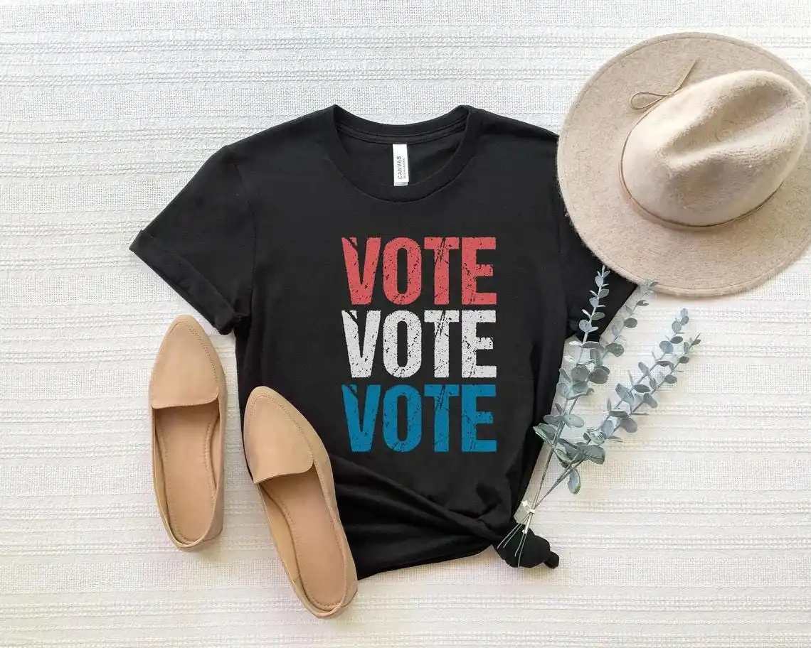 Vote Election T Shirt Politics Voting Voter Registration Women