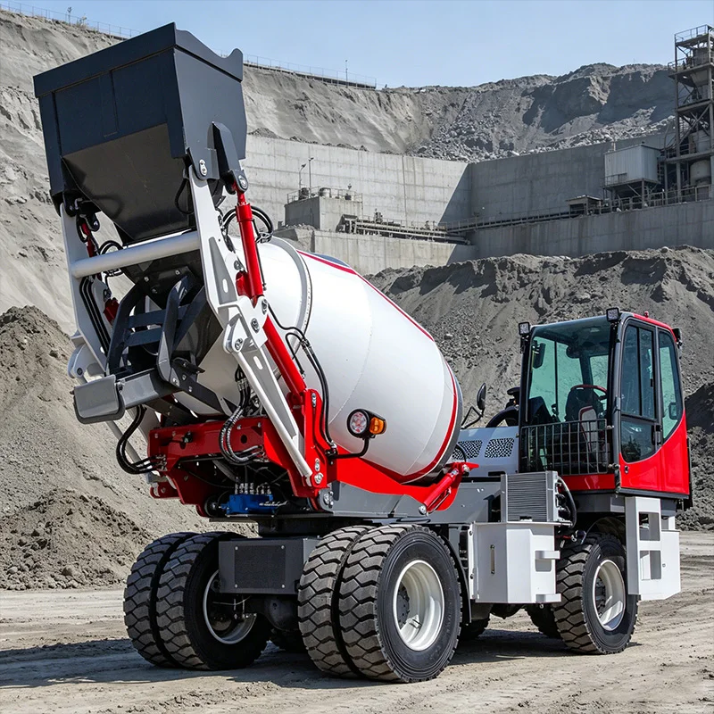 Customized Self Loading Concrete Mixer Truck Prime Grade Clear View Cabin Comfortable Driving 6 Cubic Meter Parts