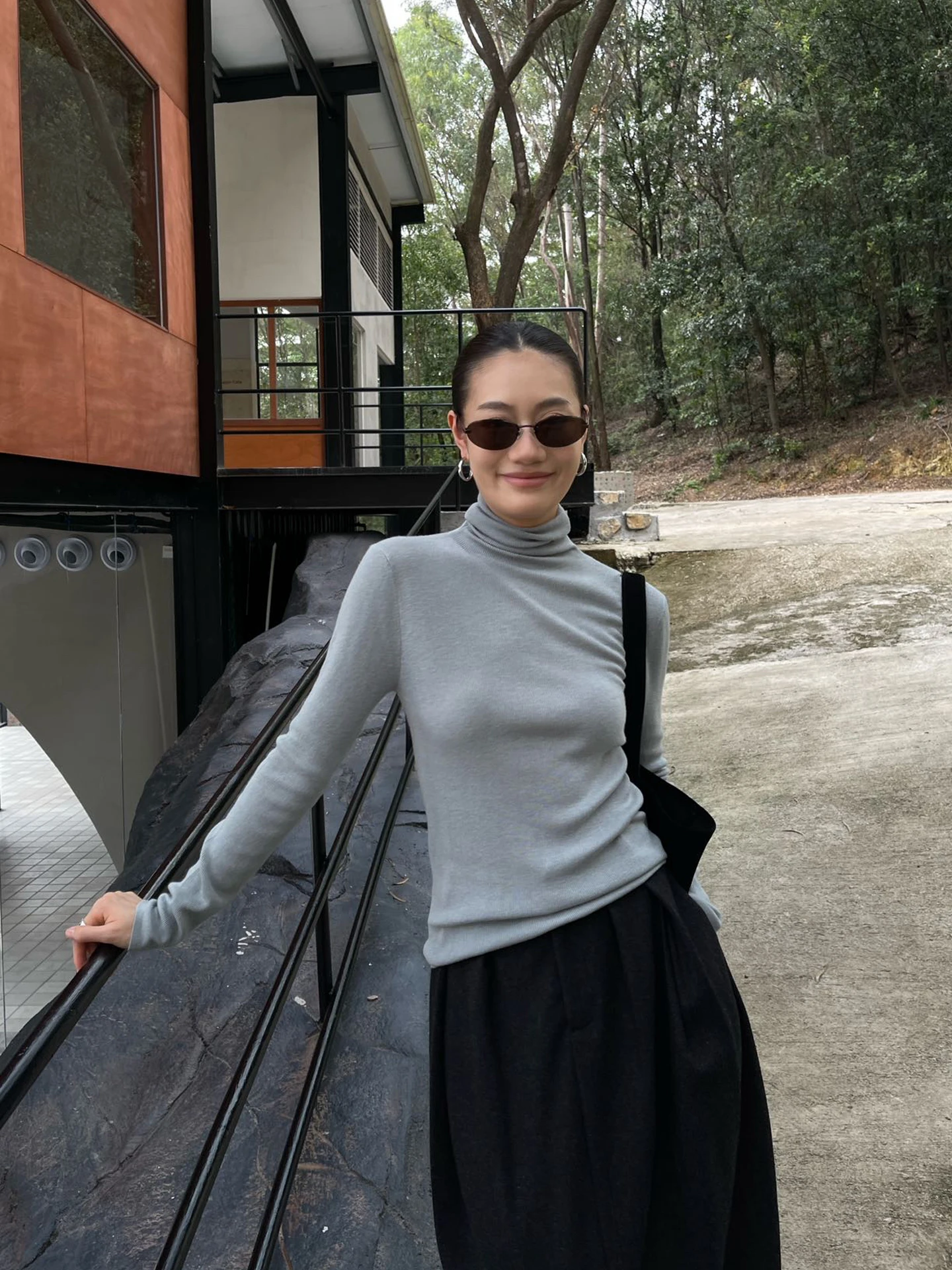 

PUIR YH mat High Collar Faionable Layered Base irt Winter New Sle Inner And Outer Wear T-irt Top for Women
