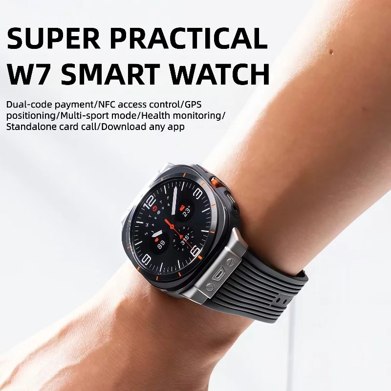 Reloj inteligente W7 Ultra Amoled 466*466 HD Smartwatch BT llamada salud Fitness Tracker deporte al aire libre reloj inteligente para Samsung