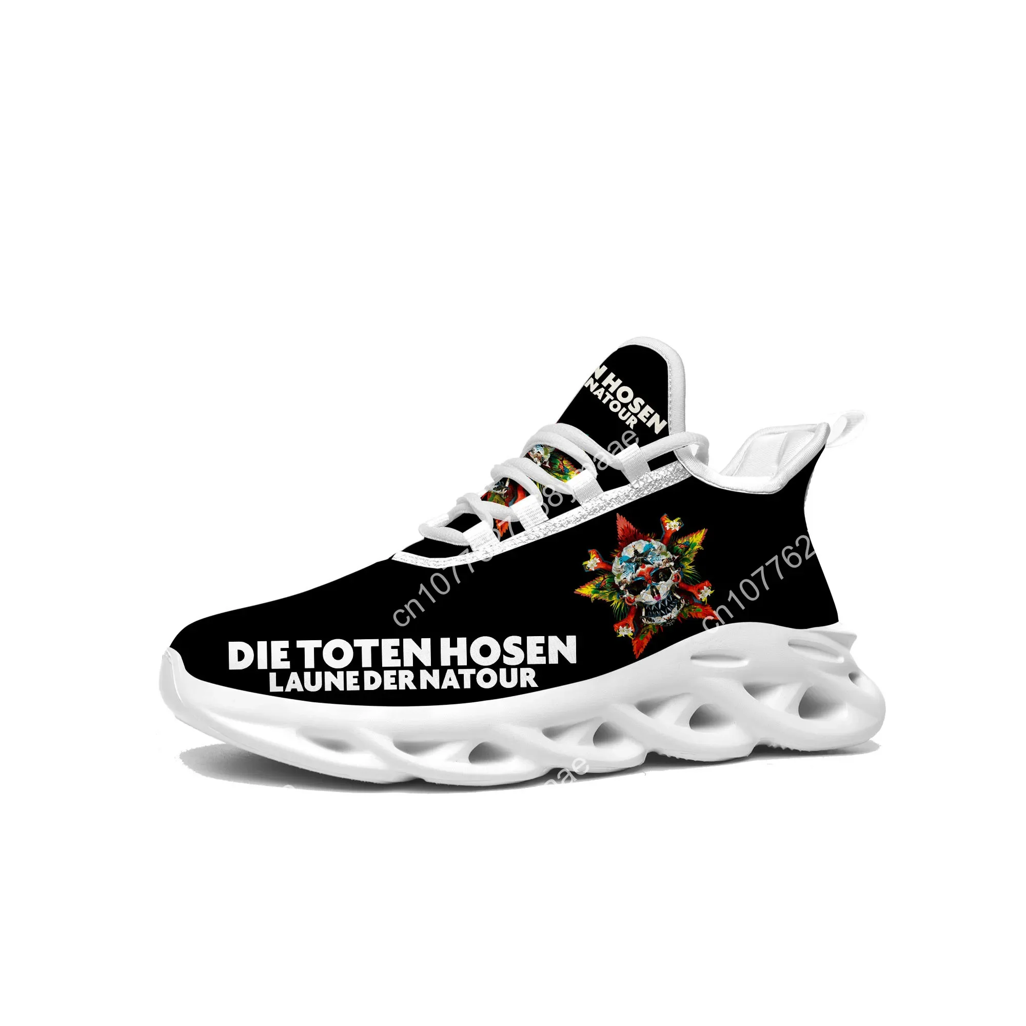 Die Toten Hosen Flats Sneakers Herren Damen Sport Laufschuhe Hochwertiger Sneaker Individualisierungsschuh Schnürschuhe aus Mesh Ansicht 2