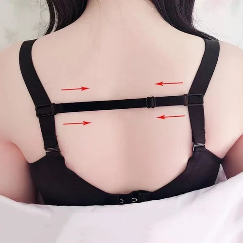 Imagen 2 del producto Correa para sujetador, hebilla antideslizante, soporte ajustable para mujer, correas invisibles para los hombros, alfileres para cinturón, lencería antideslizante, ropa interior, Clips para los hombros