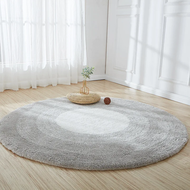 VIKAMA Round Carpet Living Room Antique French Waterproof Closet Dressing Table Vintage Bedside Coffee Table Blanket Home Decor