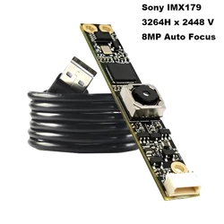 3264 x 2488 4K 8MP IMX179 USB Camera Module Autofocus  UVC Plug and Play for Windows Linux Android Mac