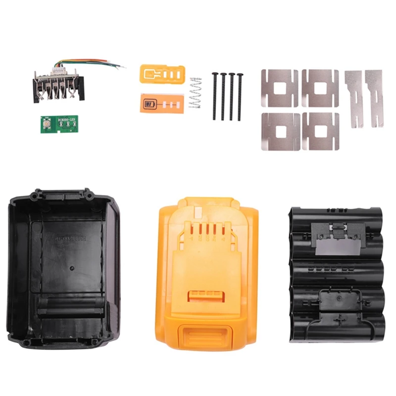Herramienta de batería DCB200, caja de plástico, placa de protección de carga PCB, placa de circuito para batería de iones de litio Dewalt 18V 20V DCB183