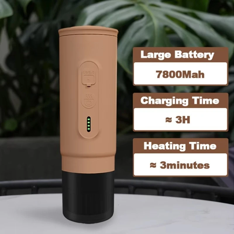 

Portable Espresso Coffee Maker 20 Bar Full of Crema Coffee Machine for Camping Office Business Trip Travel