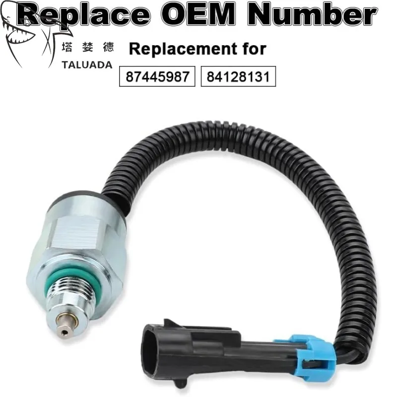 12V 87445987 84128131 Spool Lock Out Solenoid Valve For Skid Steer 410 435 440 445 Backhoe Loader 580N C185 L180 Hot Sale