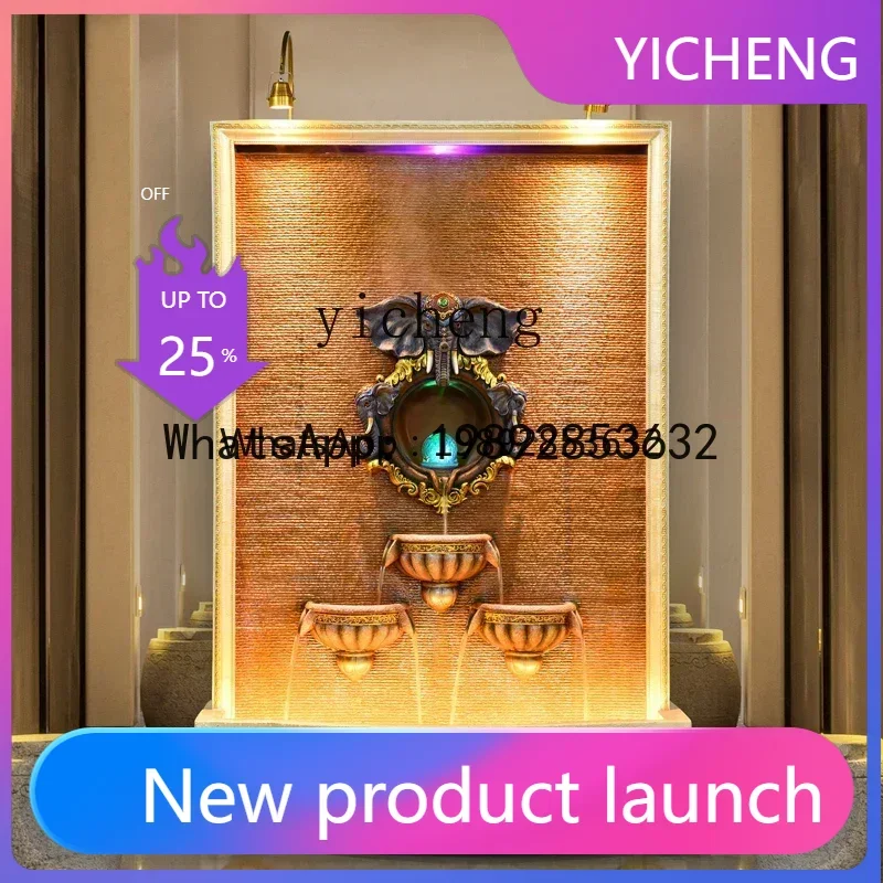 LYY AB  Large European-Style Water Curtain Wall Water Screen Humidifier Decoration Garden Rockery Courtyard Living Room