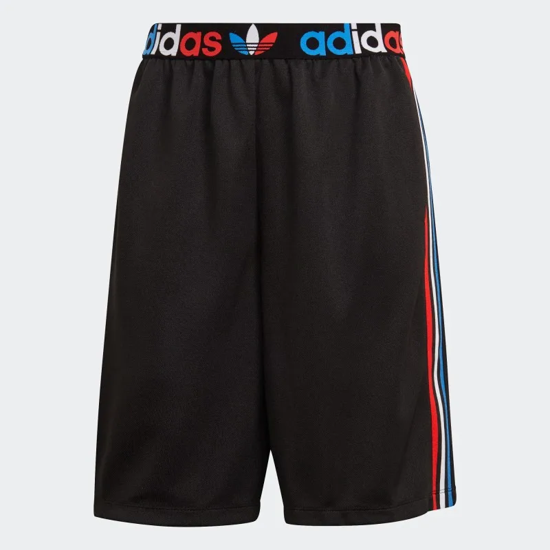 Adidas Women's Black Sports Shorts, Side Stripes Design, for Sports & Casual