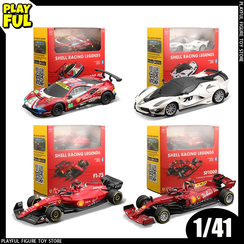 New Product 1:41 Ferrari F1 Bluetooth RTR RC Car Ferrari Sports RC Car Diecast Model Remote Control Toys Car Model Children Gift