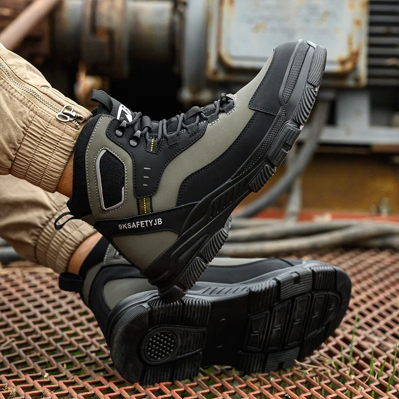 New Work Boots Indestructible Safety Shoes Men Steel Toe Shoes Puncture-Proof Sneakers Male Botas Shoes Men\'s Work Shoes