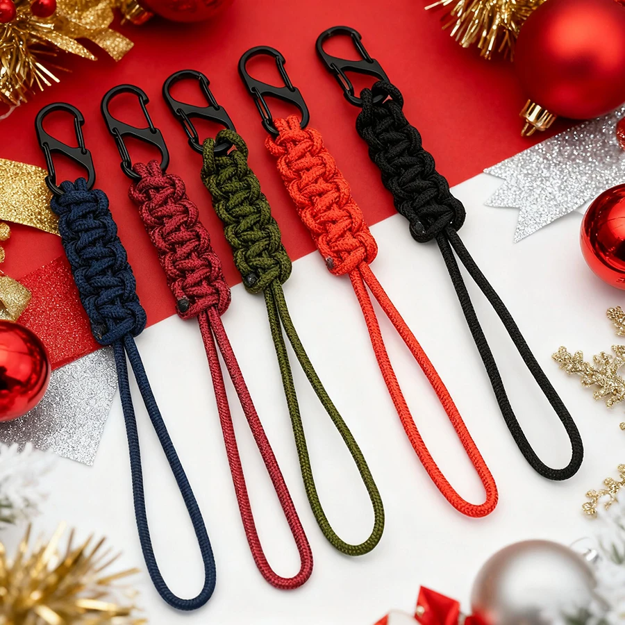 Neue Chinesische Knoten Geflochtenen Seil Schlüsselbund Unisex Auto Schlüssel Handy Tragbare Hängende Schlüsselhalter Neue Jahr Glück Paar Schlüssel Ornamente