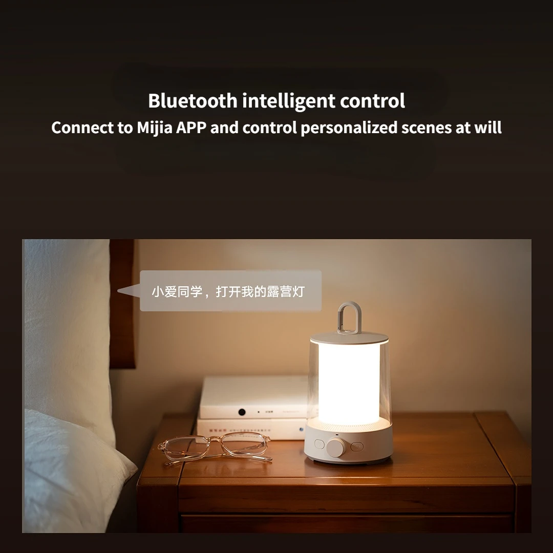 Imagem -04 - Xiaomi-mijia Split Camping Lights Lanterna Luz Ambiente em Luzes de Acampamento Aplicativo Mihome Controle Inteligente Mjlyd001qw