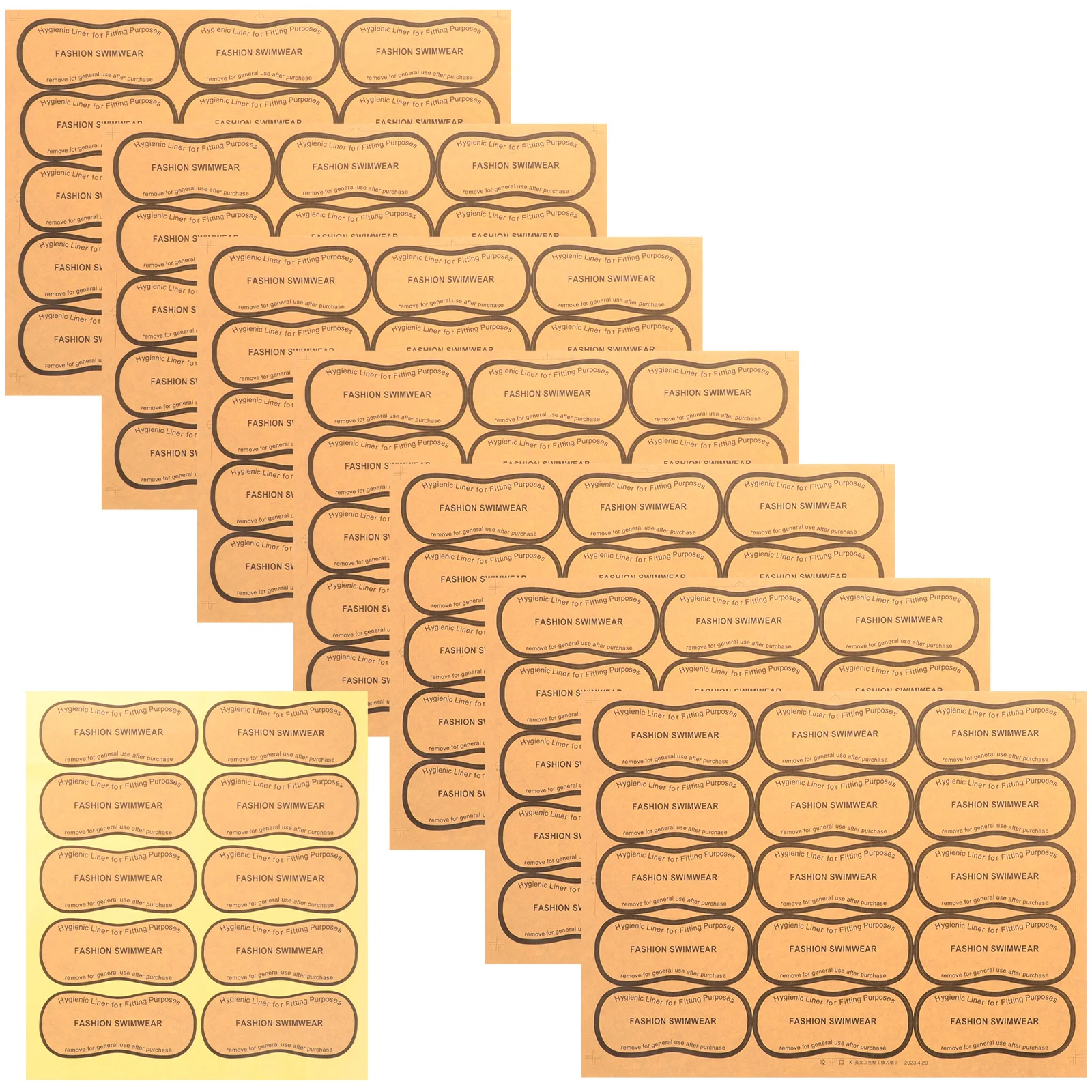 100Pcs Bikini Sticker Reliable Adhesive Fitting Liner for Swimwear Protection Against Leakage Portable Discreet Comfortable