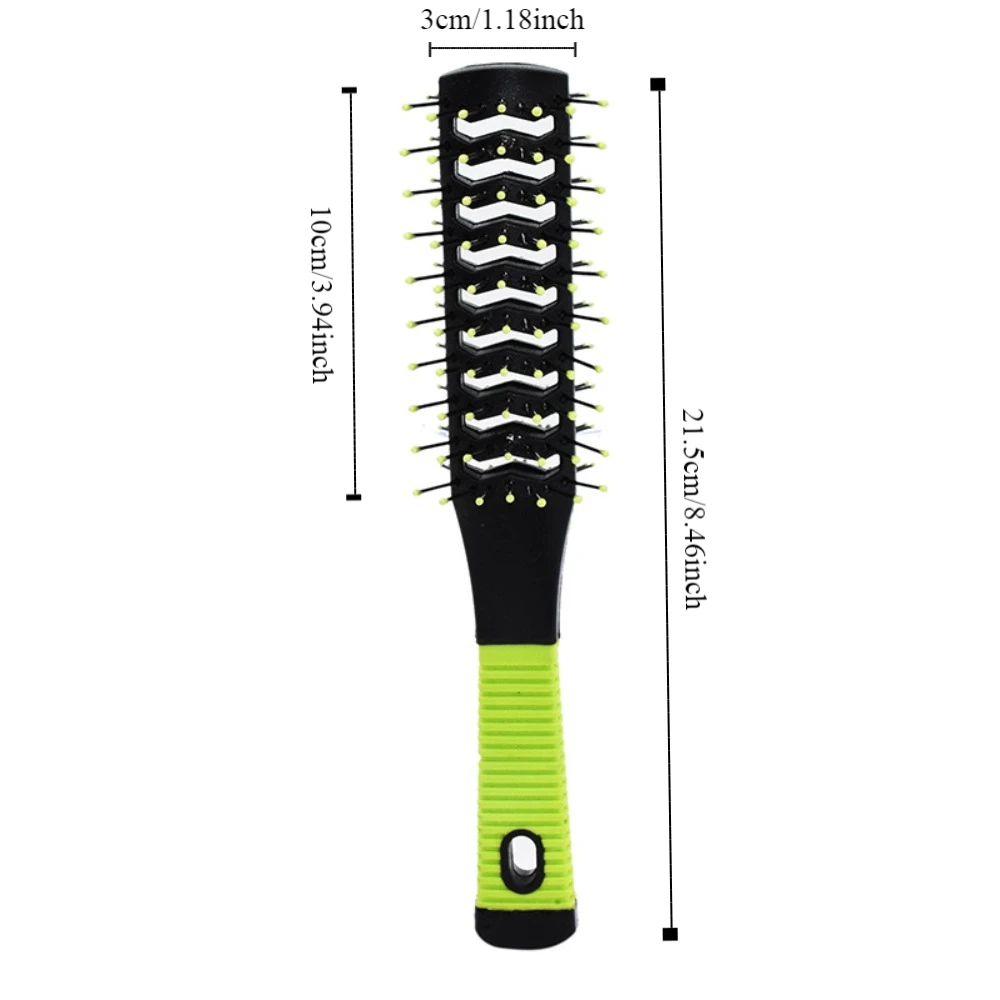 Pro Double Side Massage Comb Wide Teeth Hairstyling Brush Detangling Hair Brush Rib Comb Fluffy Hair