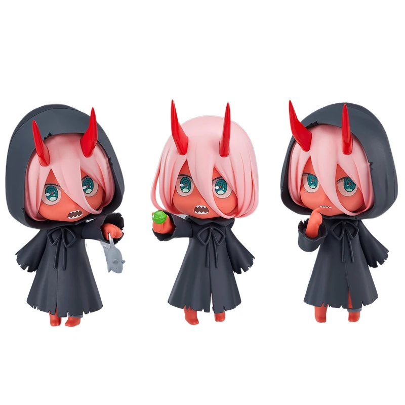 10CM Amine Figure  Darling in the FRANXX Q Version Uniform Combat Uniform Dolls Toy Gift Collect Boxed Ornaments PVC Material