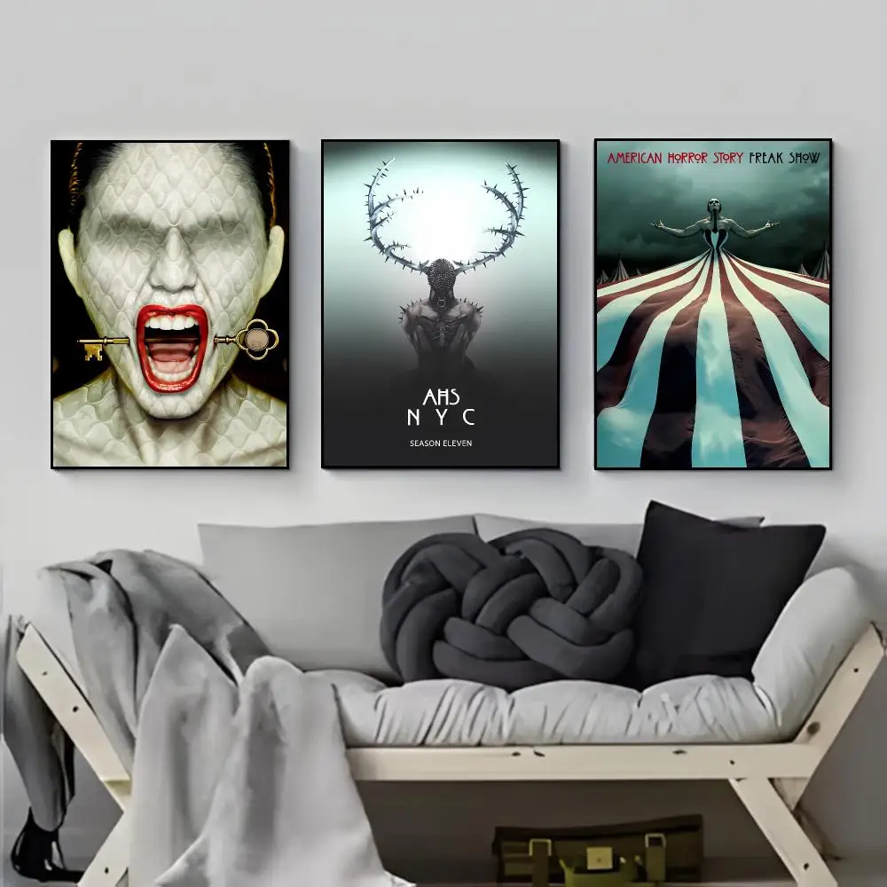 Chilling Horror Series A-American Horror Story Poster Elegant Indoor Artwork Design & Contemporary Home Decor