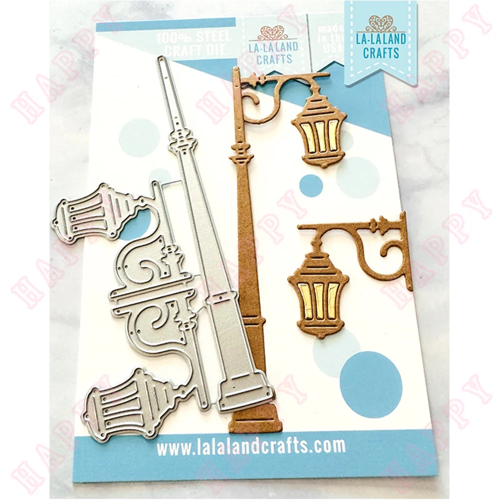 

New Christmas Street Lamp Metal Cutting Dies DIY Craft Making Greeting Card Scrapbook Photo Album Decoration Embossing Template