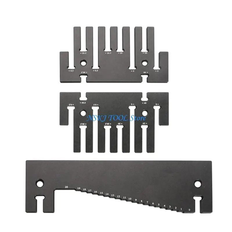 

L8RC High-precision Depth Height Gauge Aluminum-Alloy Step Depth Gauge 3-Piece