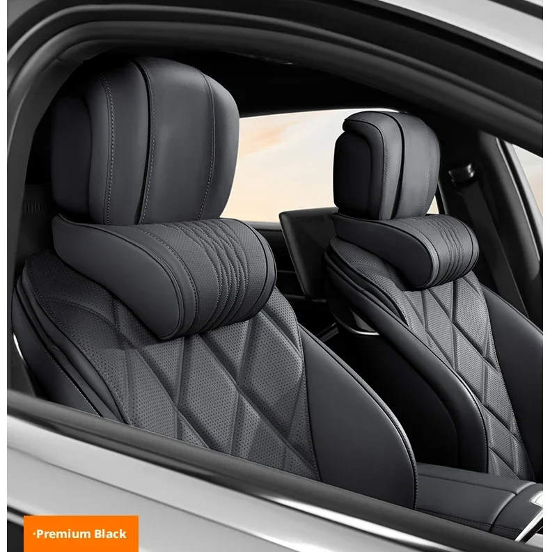 Schwarz/weißes Auto-Kopfstützen-Nackenstützkissen für Tesla Model 3 Model Y, Nackenstützkissen, 1 Stück/2 Stück – Detail 25
