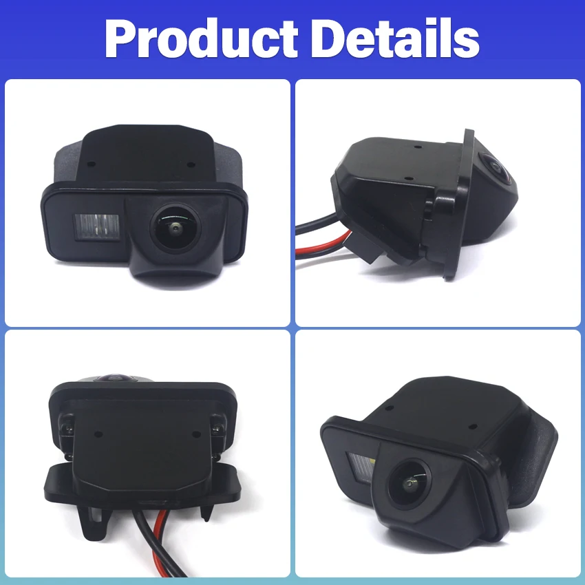 Cámara de visión trasera de vehículo, CCD HD de 140 grados, 1080x720P, para Toyota Alphard Vellfire ist Urban Cruiser para Scion xA xD