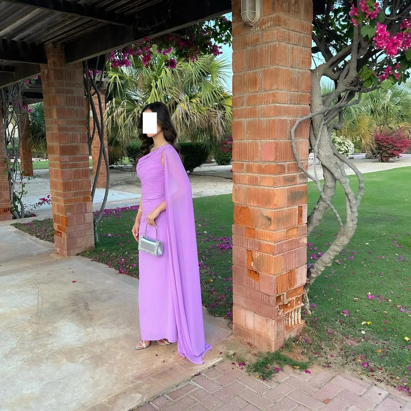 

Aenyrst Саудовская Аравия элегантное фиолетовое платье для выпускного вечера женское вечернее платье на одно плечо с оборками длиной до щиколотки платье для особых случаев