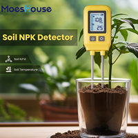 MoesHouse Soil NPK Temperature Sensor Nitrogen Phosphorus Potassium Detector Nutrient Fertility Meter Tester Garden Greenhouse